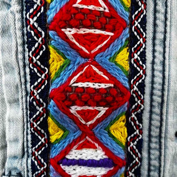 Embroidered Denim Jacket Alice Tribe - Picture 4 of 13
